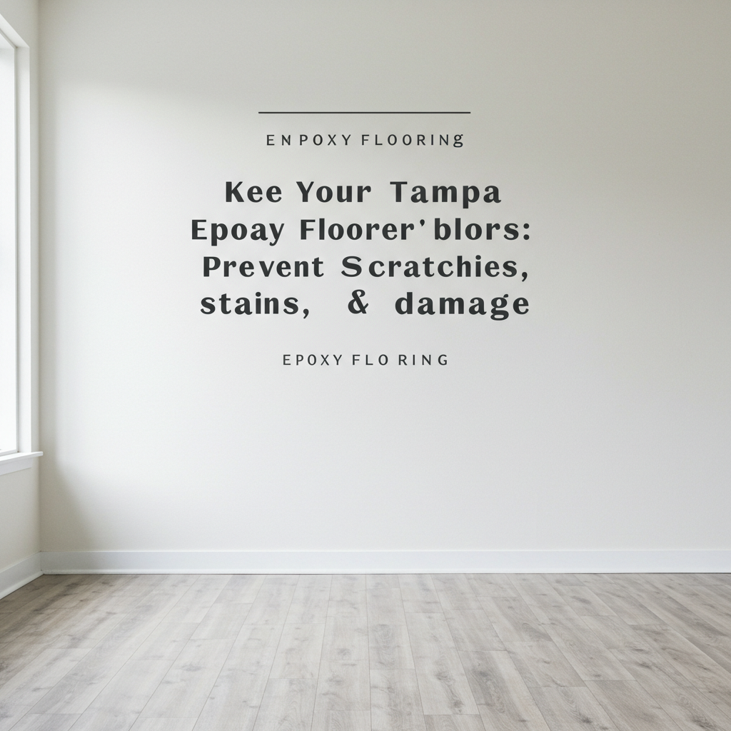 Keep Your Tampa Epoxy Floors Pristine: Prevent Scratches, Stains, & Damage