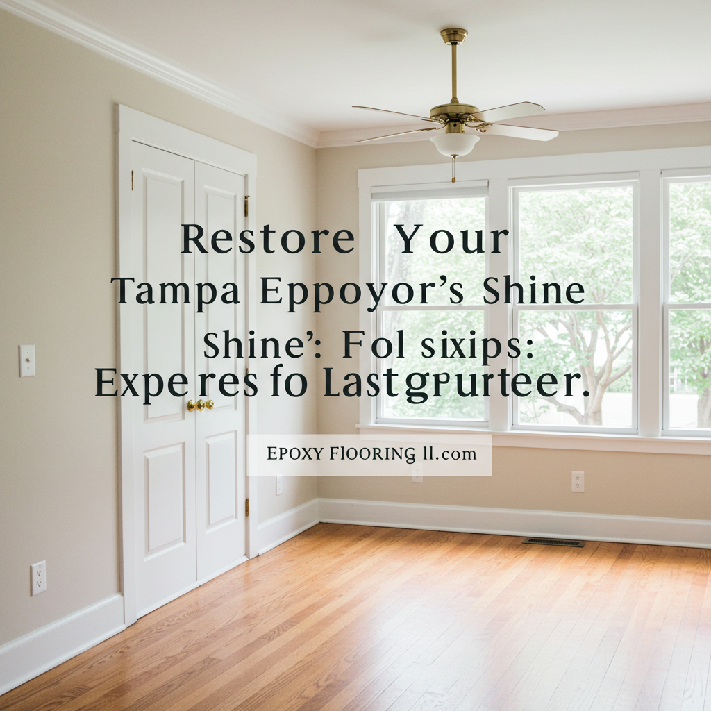 Restore Your Tampa Epoxy Floor's Shine: Expert Tips for Lasting Luster