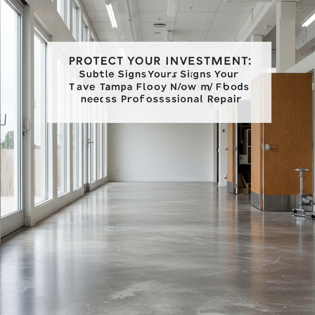 Protect Your Investment: Subtle Signs Your Tampa Epoxy Floor Needs Professional Repair