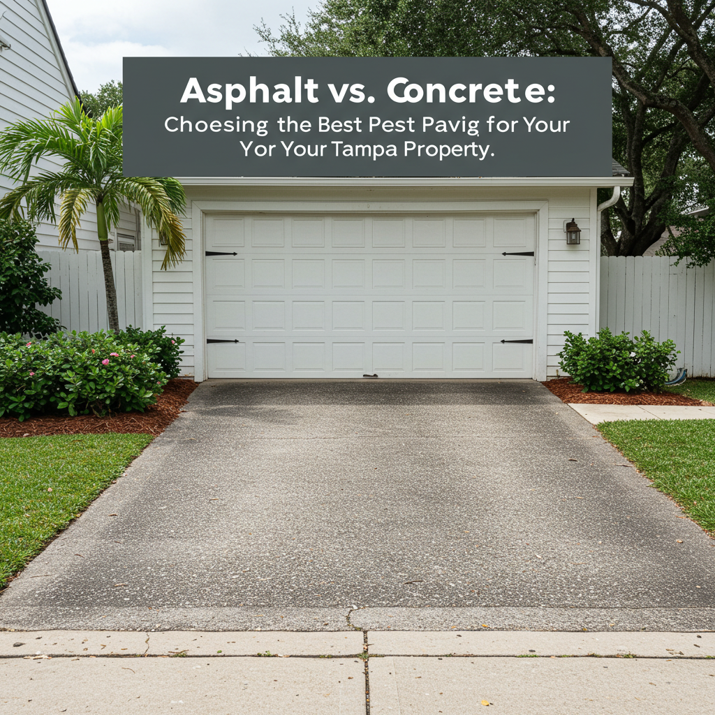 Asphalt vs. Concrete: Choosing the Best Paving for Your Tampa Property