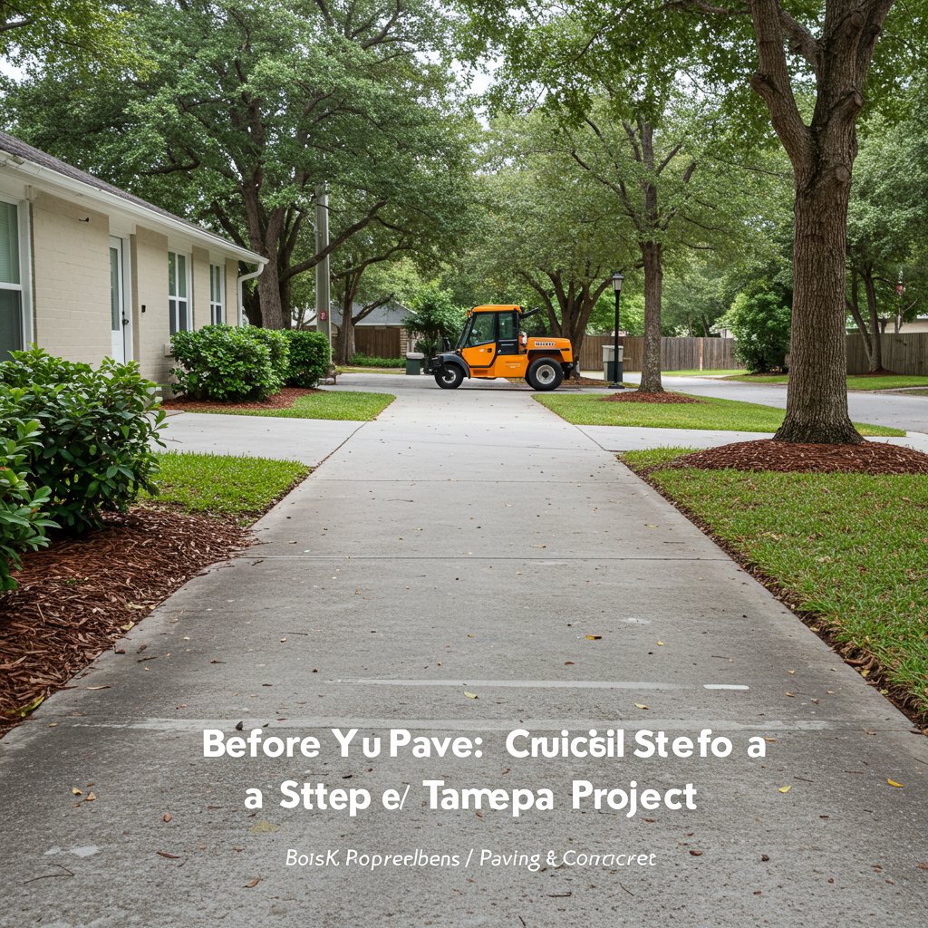 Before You Pave: Crucial Steps for a Perfect Tampa Project