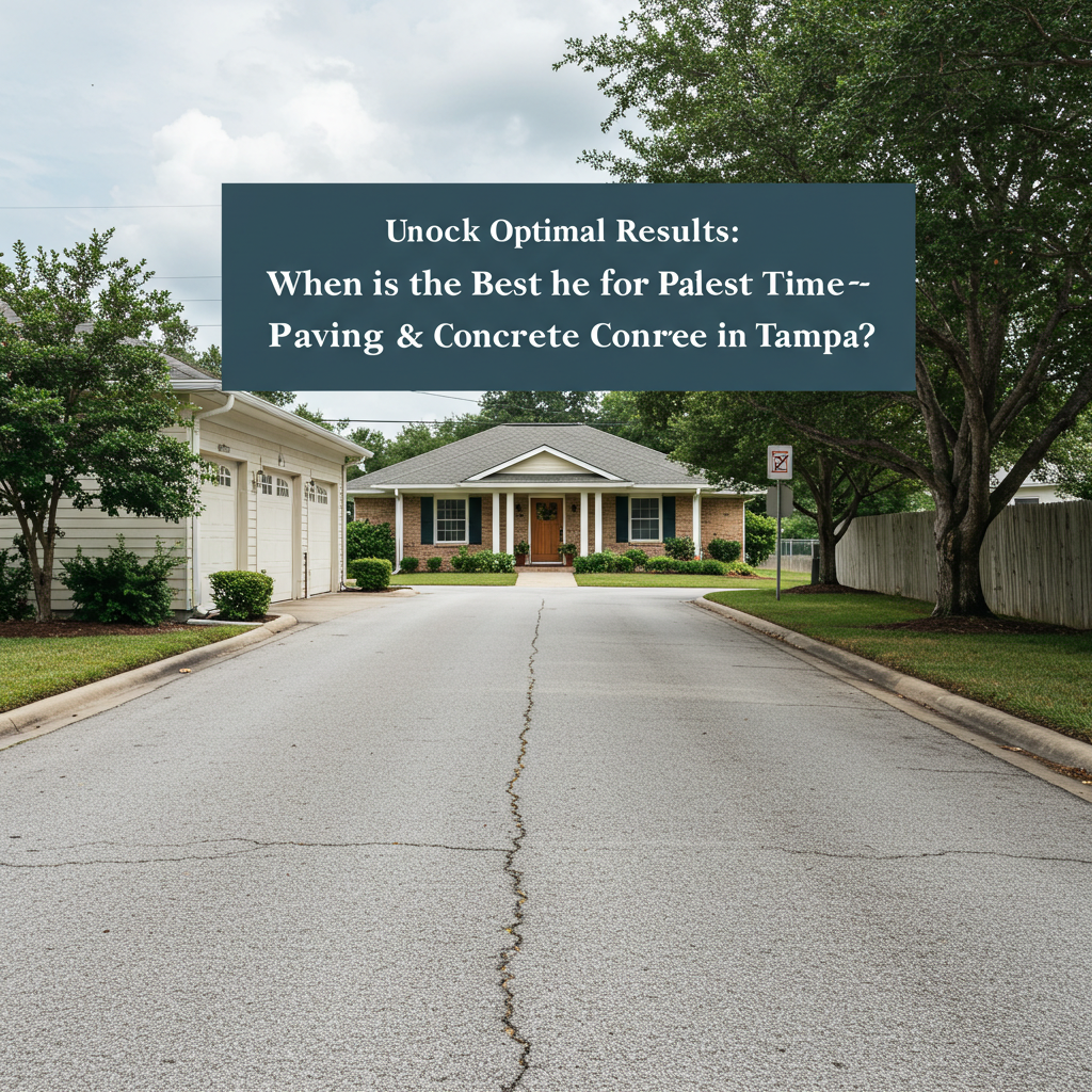 Unlock Optimal Results: When is the Best Time for Paving & Concrete in Tampa?