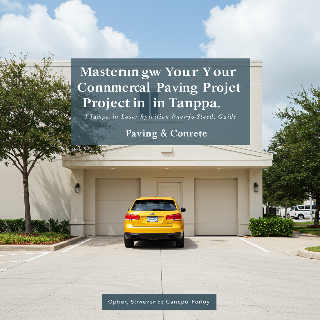 Mastering Your Commercial Paving Project in Tampa: A Step-by-Step Guide
