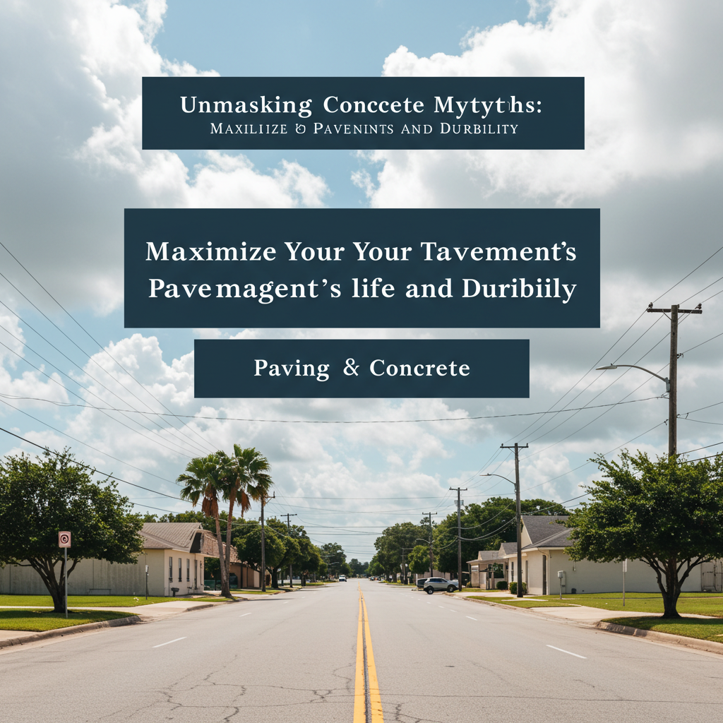 Unmasking Concrete Myths: Maximize Your Tampa Pavement's Lifespan and Durability