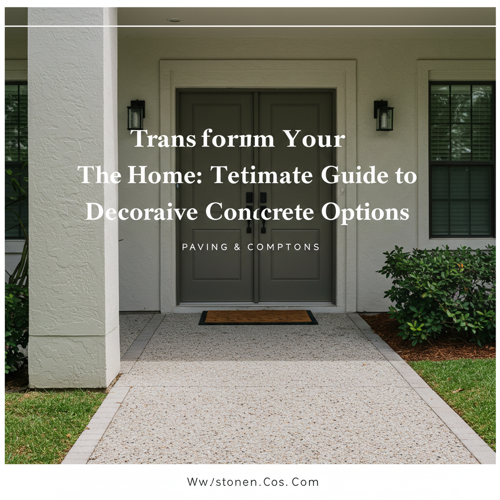 Transform Your Tampa Home: The Ultimate Guide to Decorative Concrete Options