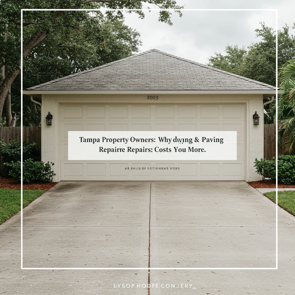 Tampa Property Owners: Why Delaying Paving & Concrete Repairs Costs You More