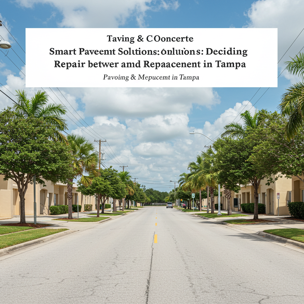 Smart Pavement Solutions: Deciding Between Repair and Replacement in Tampa