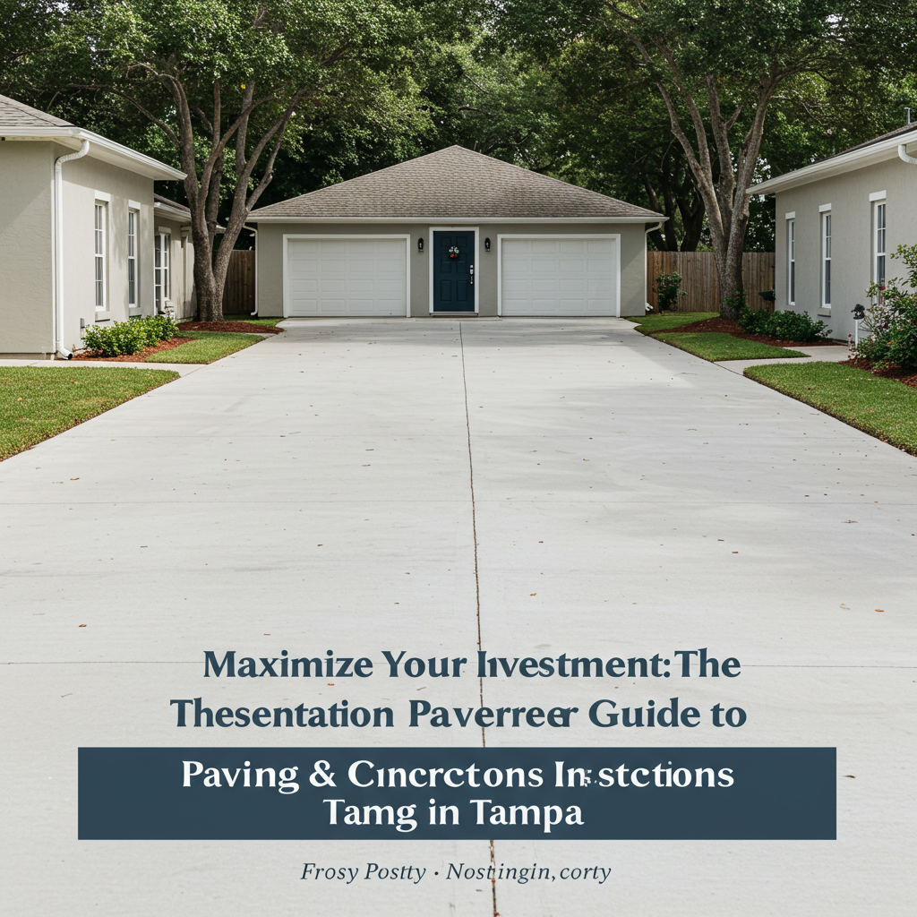 Maximize Your Investment: The Essential Guide to Paving & Concrete Inspections in Tampa