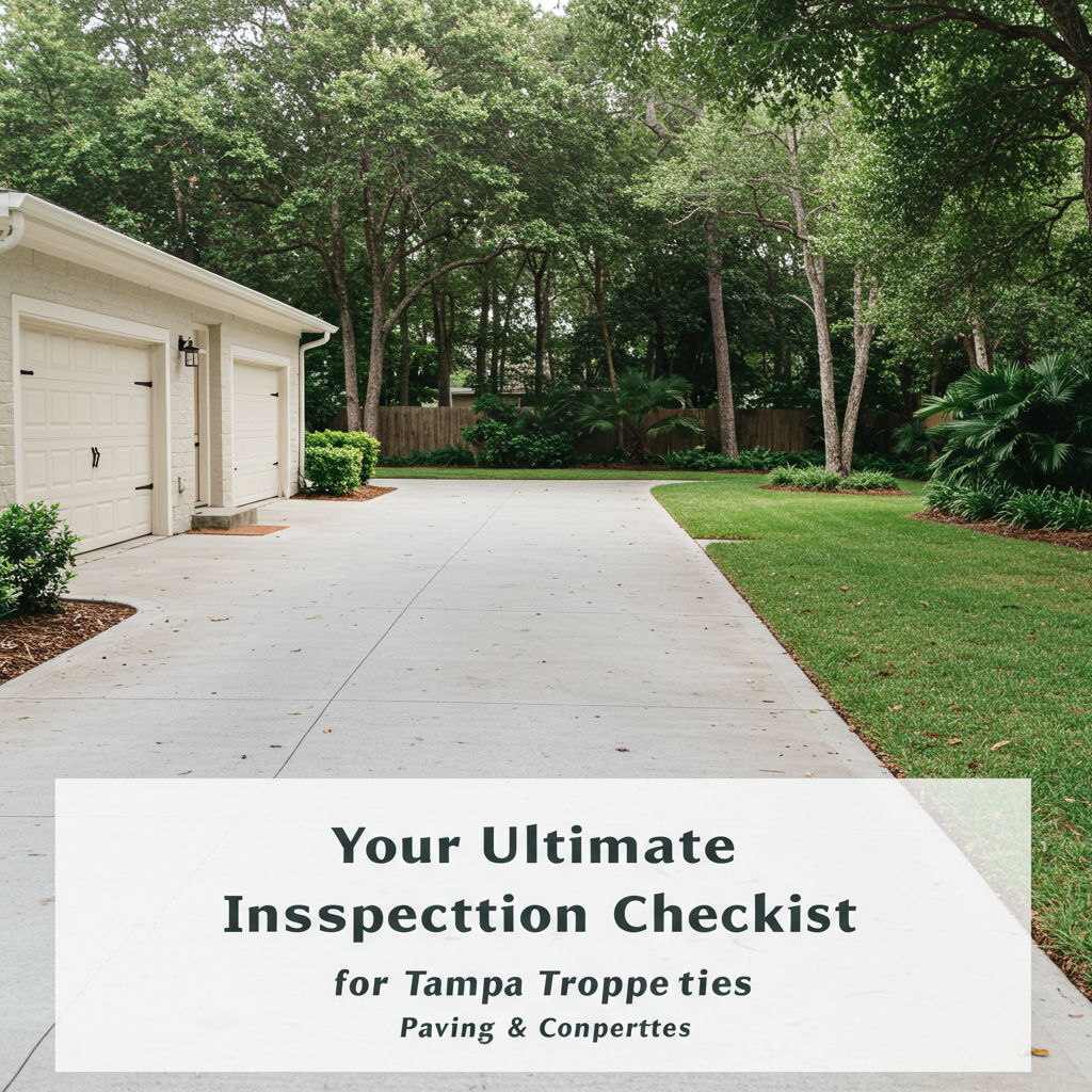 Your Ultimate Paving Inspection Checklist for Tampa Properties