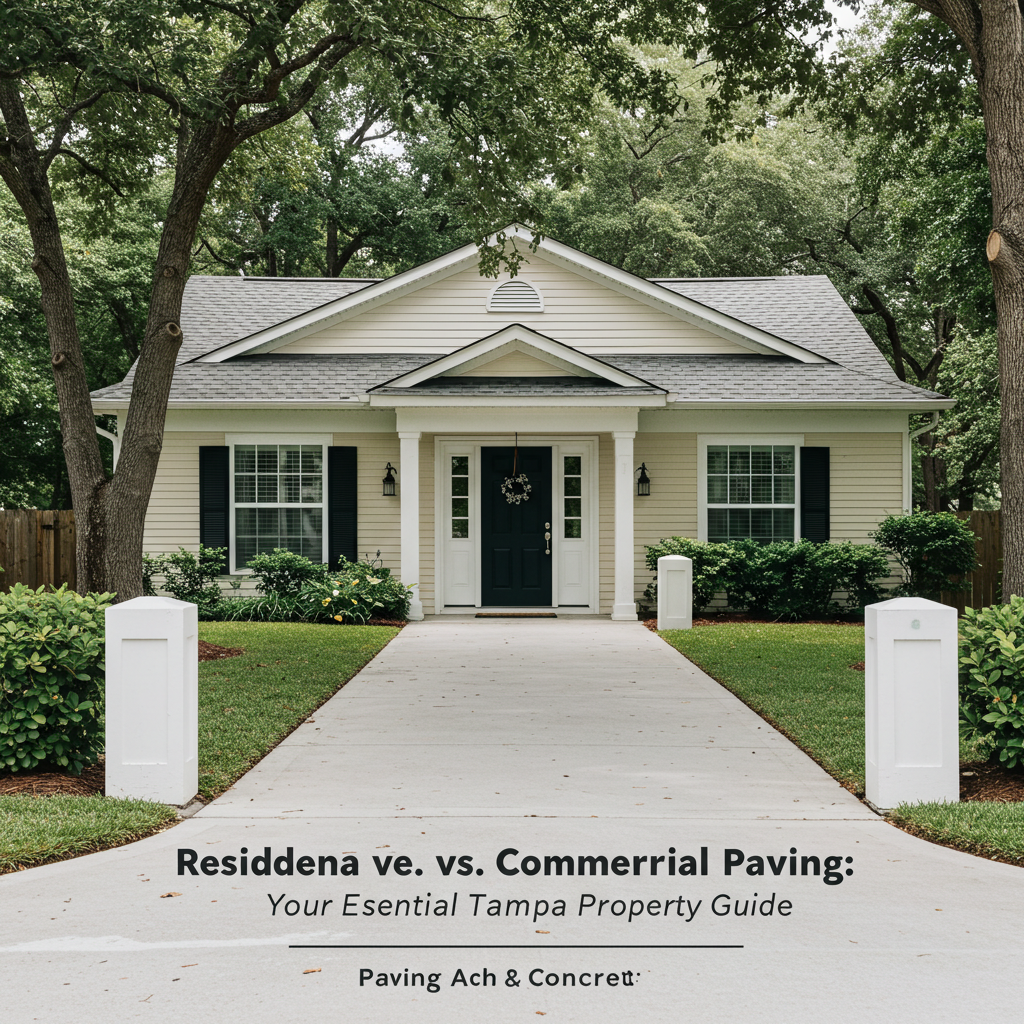 Residential vs. Commercial Paving: Your Essential Tampa Property Guide