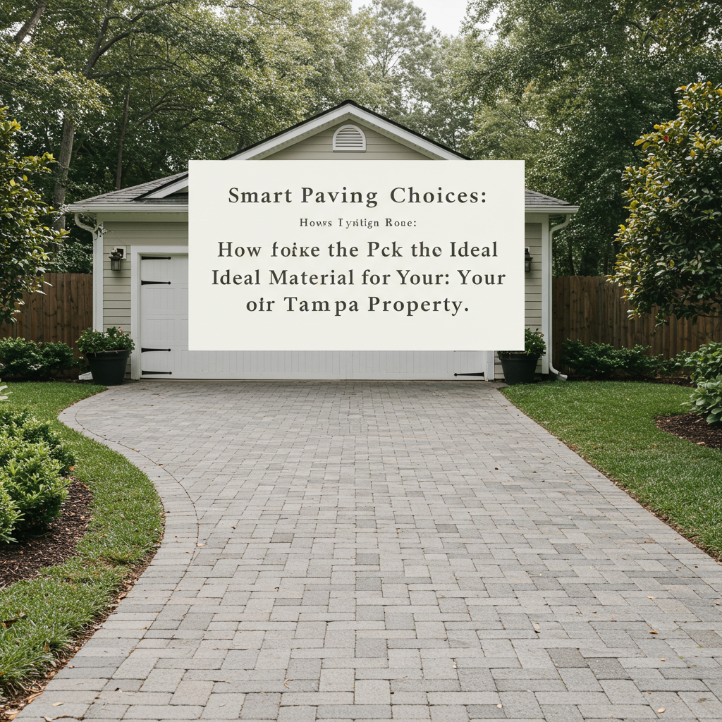 Smart Paving Choices: How to Pick the Ideal Material for Your Tampa Property