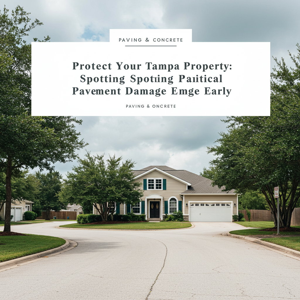 Protect Your Tampa Property: Spotting Critical Pavement Damage Early