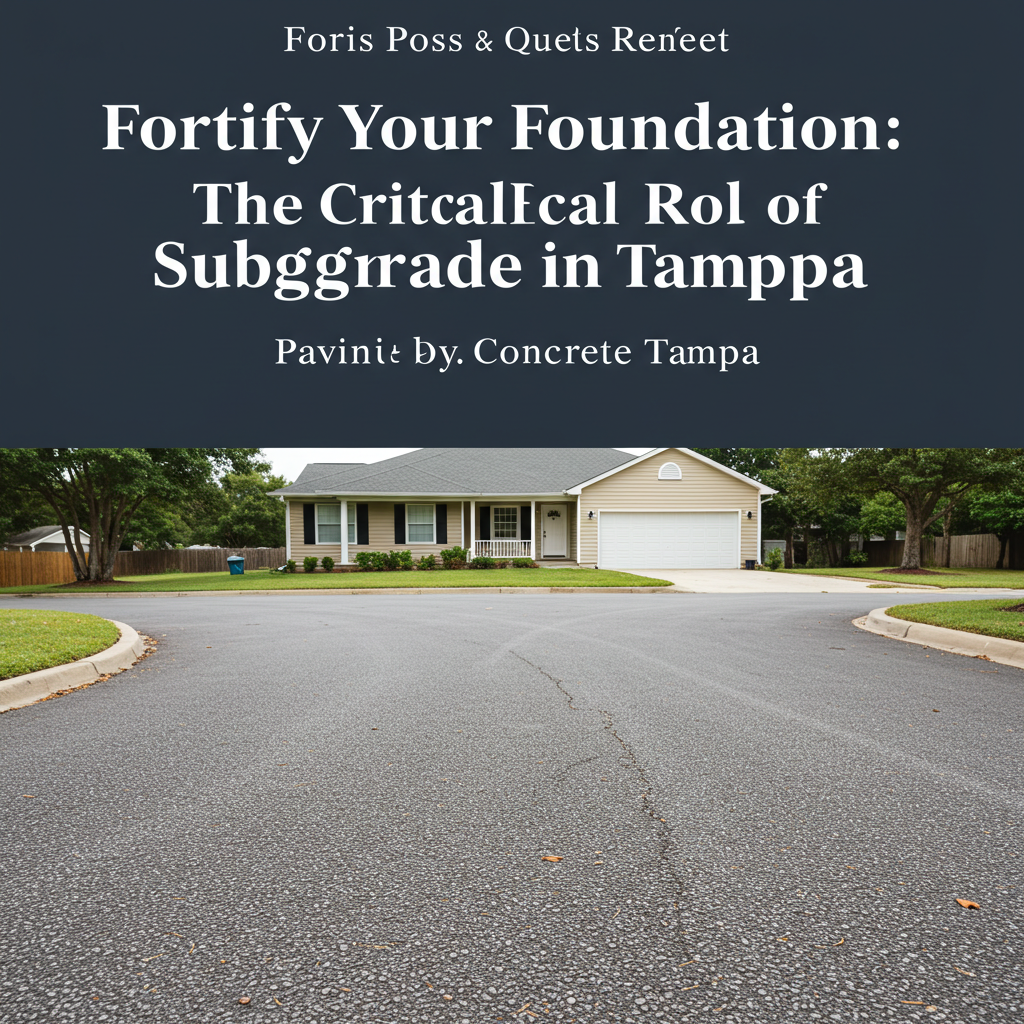 Fortify Your Foundation: The Critical Role of Paving Subgrade in Tampa
