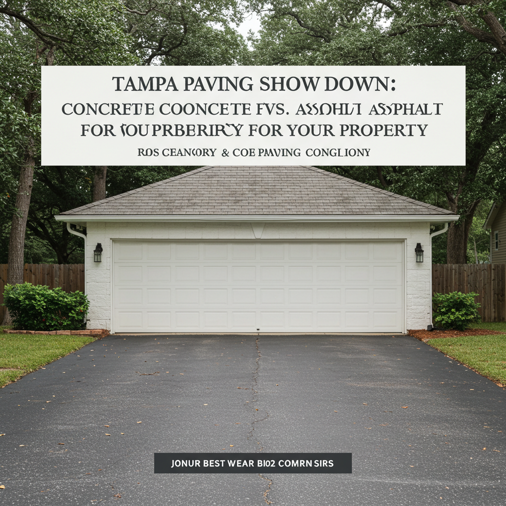 Tampa Paving Showdown: Concrete vs. Asphalt for Your Property
