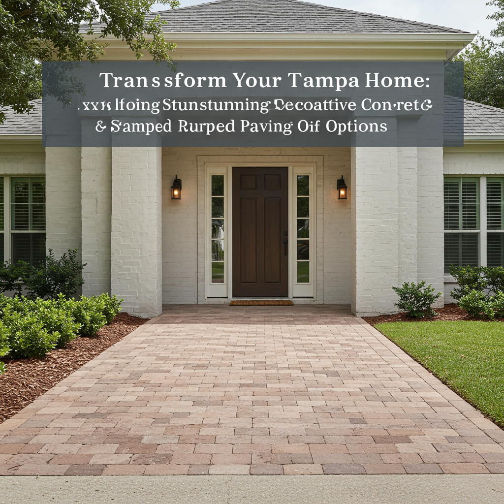 Transform Your Tampa Home: Explore Stunning Decorative Concrete & Stamped Paving Options
