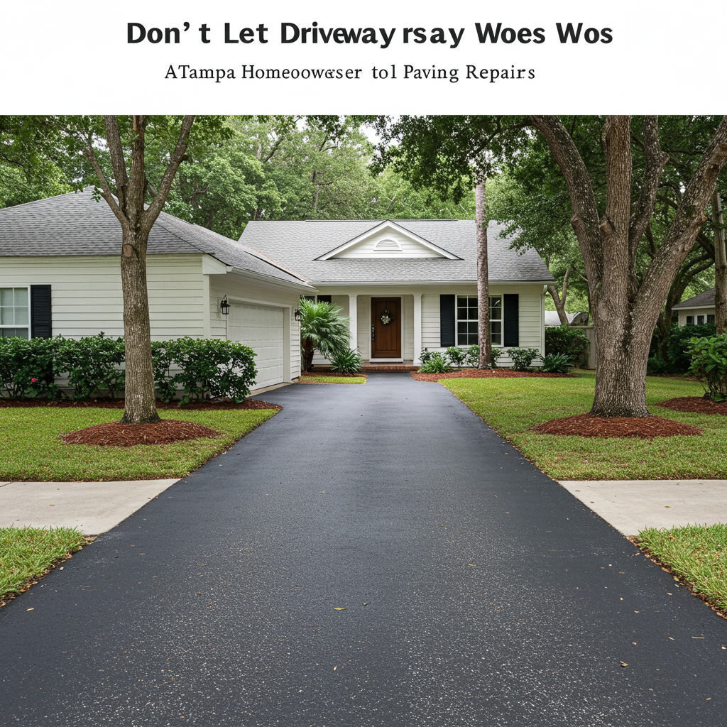 Don't Let Driveway Woes Wreck Your Curb Appeal: A Tampa Homeowner's Guide to Paving Repairs