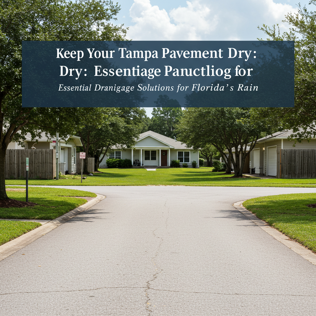 Keep Your Tampa Pavement Dry: Essential Drainage Solutions for Florida's Rain