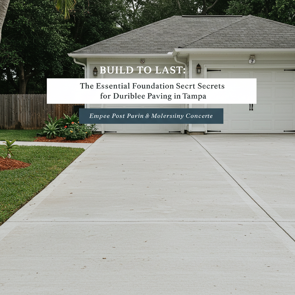 Build to Last: The Essential Foundation Secrets for Durable Paving in Tampa