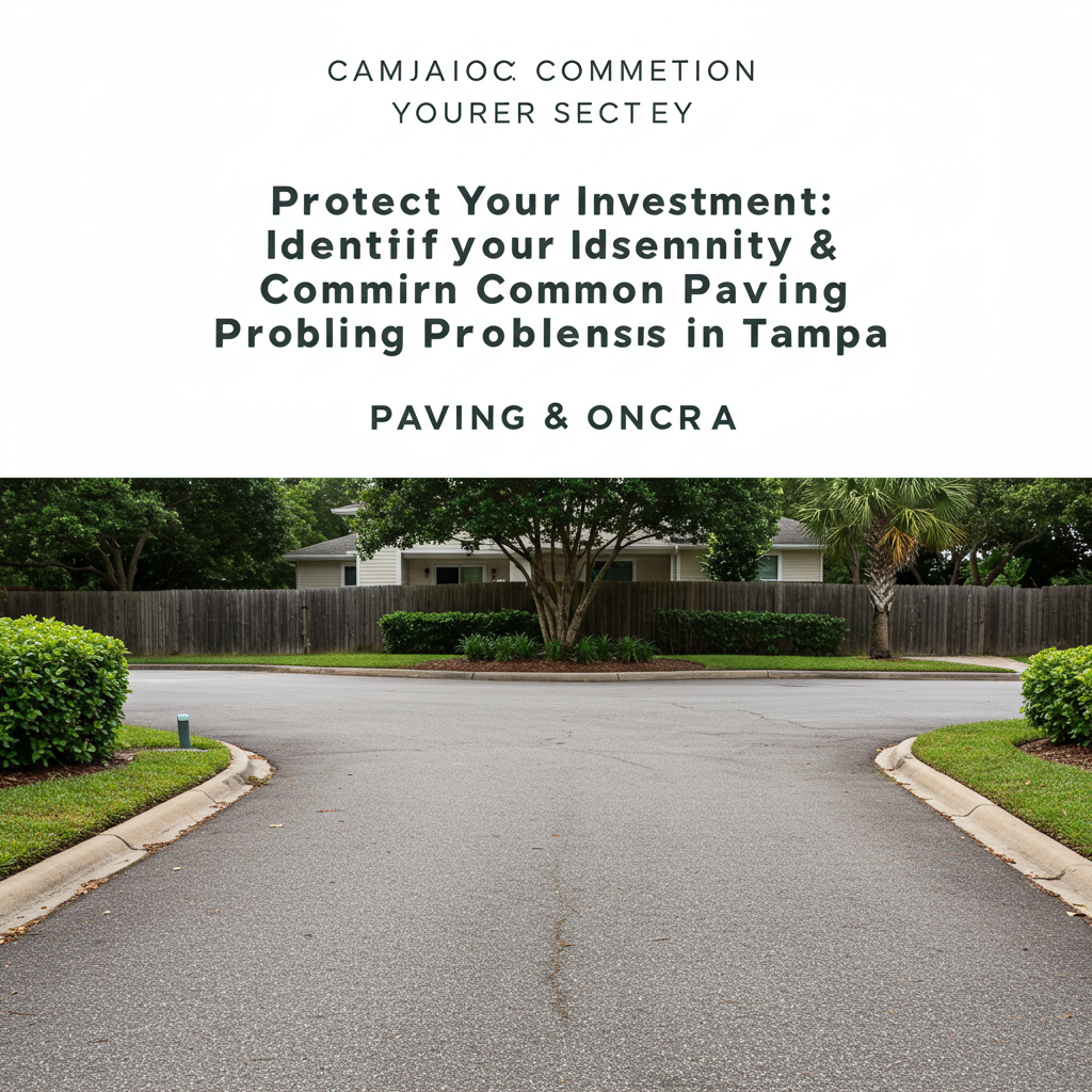 Protect Your Investment: Identifying & Preventing Common Paving Problems in Tampa