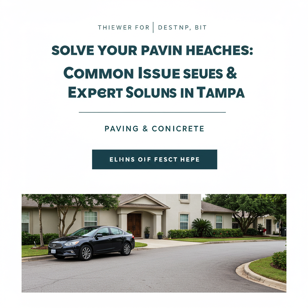 Solve Your Paving Headaches: Common Issues & Expert Solutions in Tampa