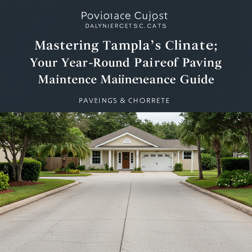 Mastering Tampa's Climate: Your Year-Round Paving Maintenance Guide