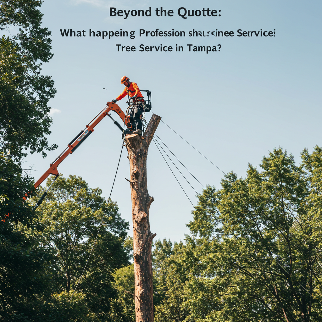 Beyond the Quote: What Happens During Professional Tree Service in Tampa?