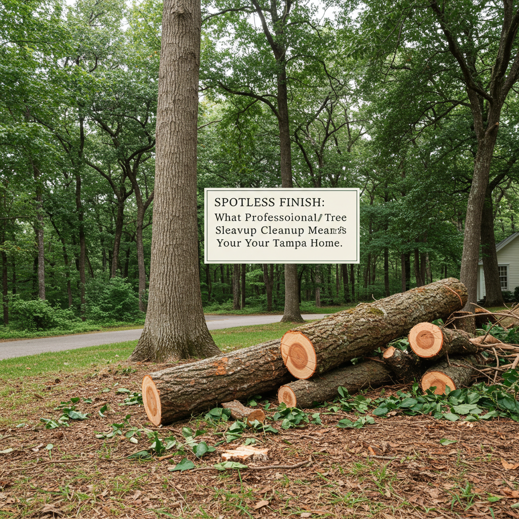 Spotless Finish: What Professional Tree Service Cleanup Means for Your Tampa Home