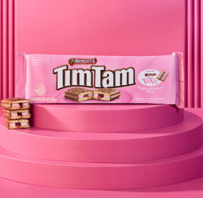 Arnott’s New Tim Tam Iced VoVo Raspberry and Coconut Flavour