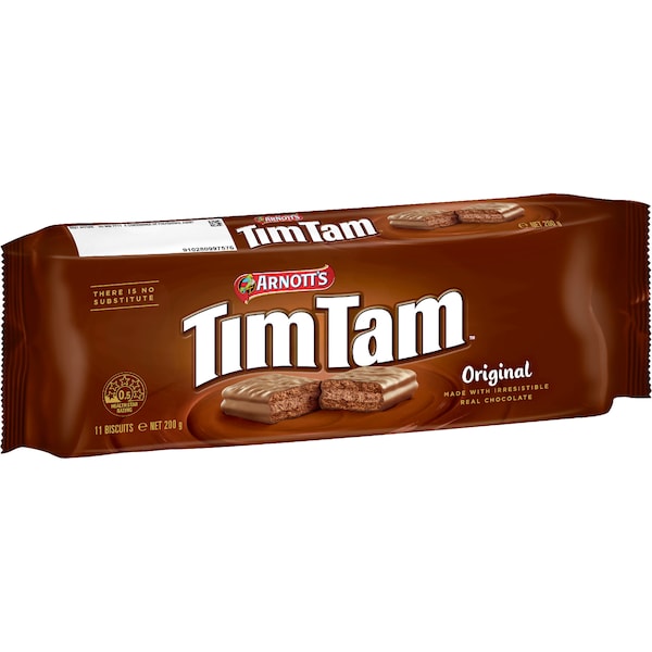 Arnott's Tim Tam Original Biscuits 200g Made with Real Chocolate