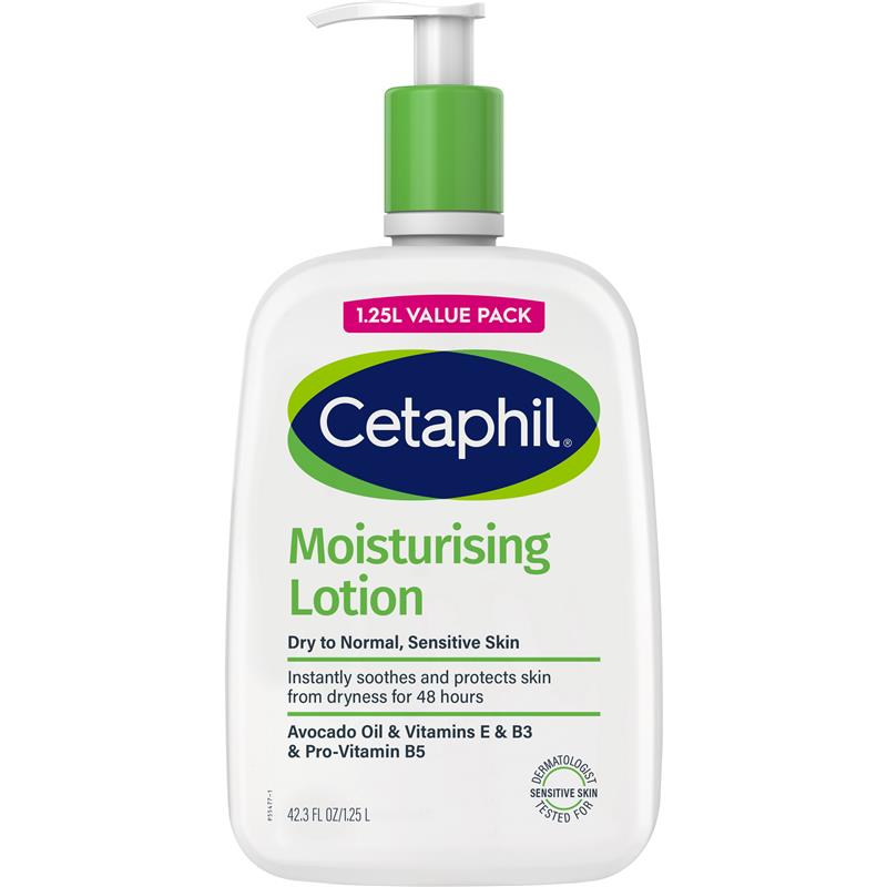 Cetaphil Moisturising Lotion 1.25L for Dry & Sensitive Skin
