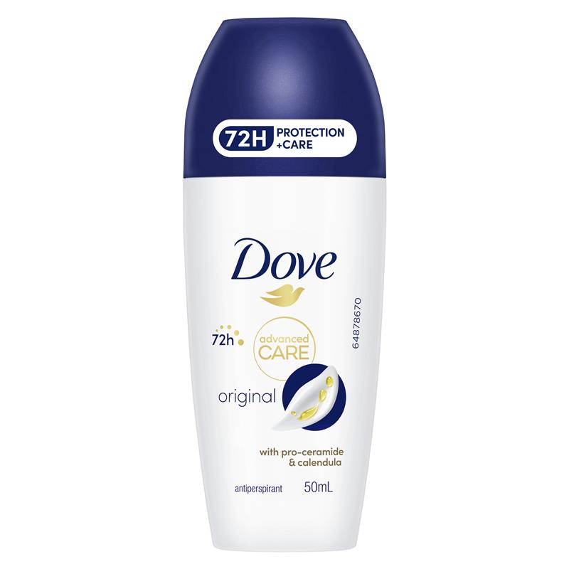 Dove Advanced Care Original Antiperspirant 50ml for 72H Protection + Care