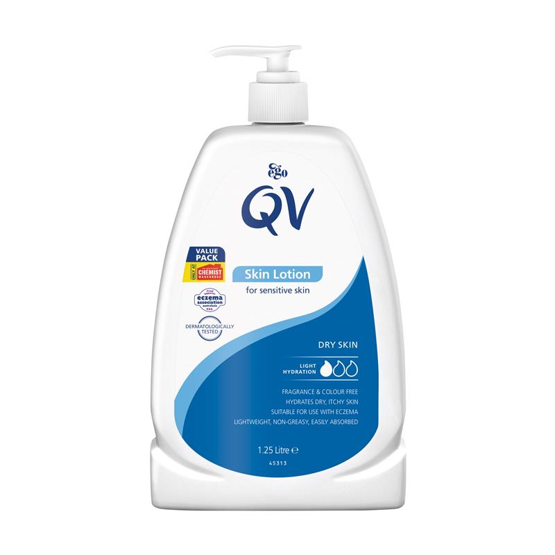 Ego QV Skin Lotion 1.25 Litre for Sensitive Dry Skin Light Hydration