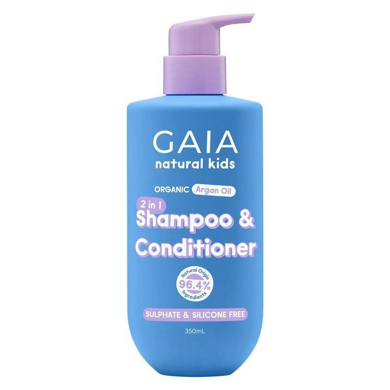 GAIA Kids 2 in 1 Shampoo & Conditioner 350mL with Argan Oil