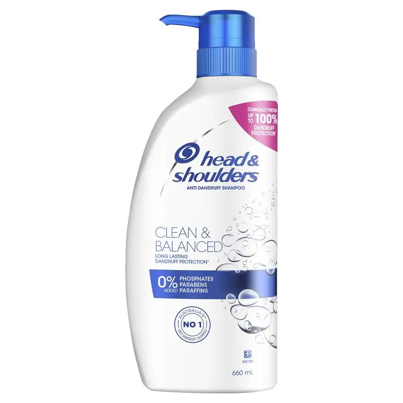 Head & Shoulders Clean & Balanced Anti-Dandruff Shampoo 660ml