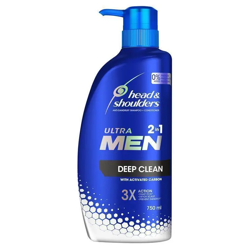 Head & Shoulders Ultra Men Deep Clean 2in1 750ml Shampoo + Conditioner