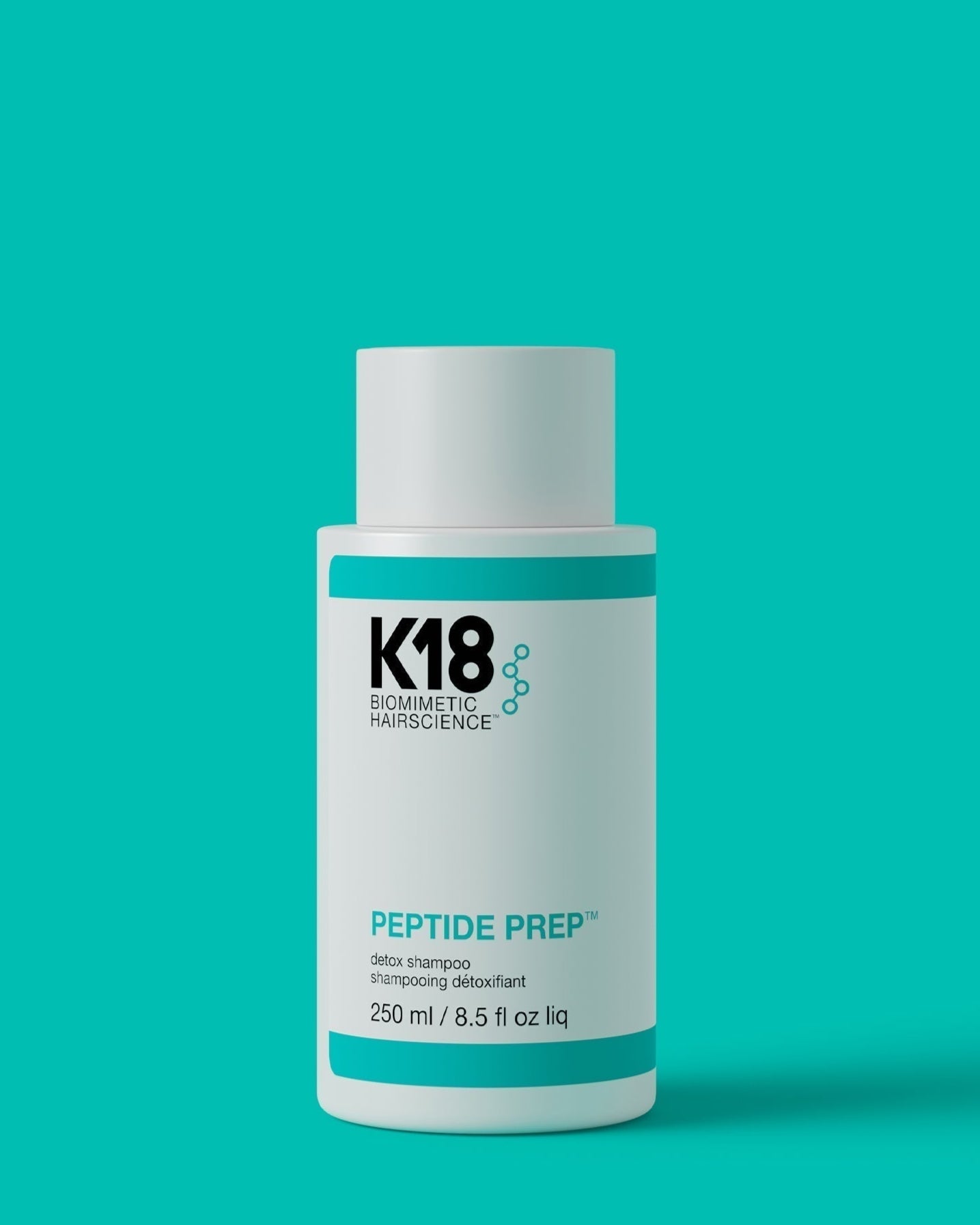 K18 Peptide Prep Detox Shampoo 250 ml for Deep Hair & Scalp Cleanse