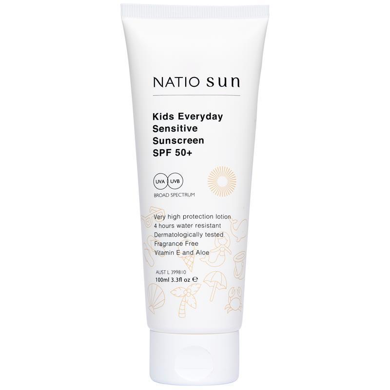 Natio Sun Kids Everyday Sensitive Sunscreen SPF 50+ 100ml