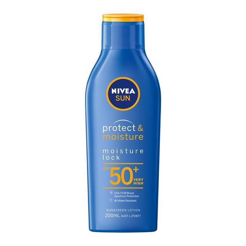 NIVEA Protect & Moisture Lotion SPF50+ 200mL Broad Spectrum