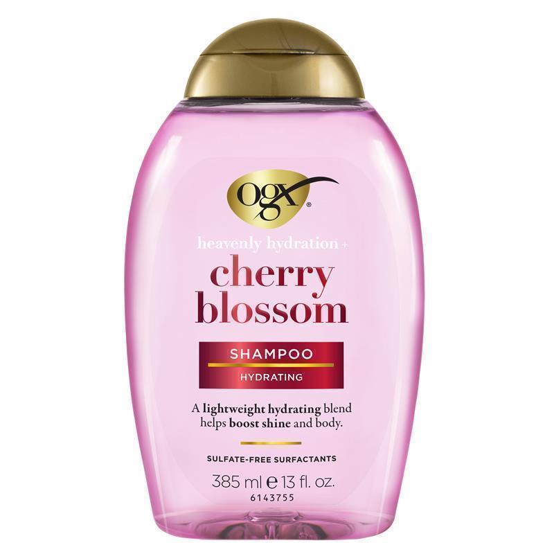 OGX Heavenly Hydration + Cherry Blossom Shampoo 385ml for Shine