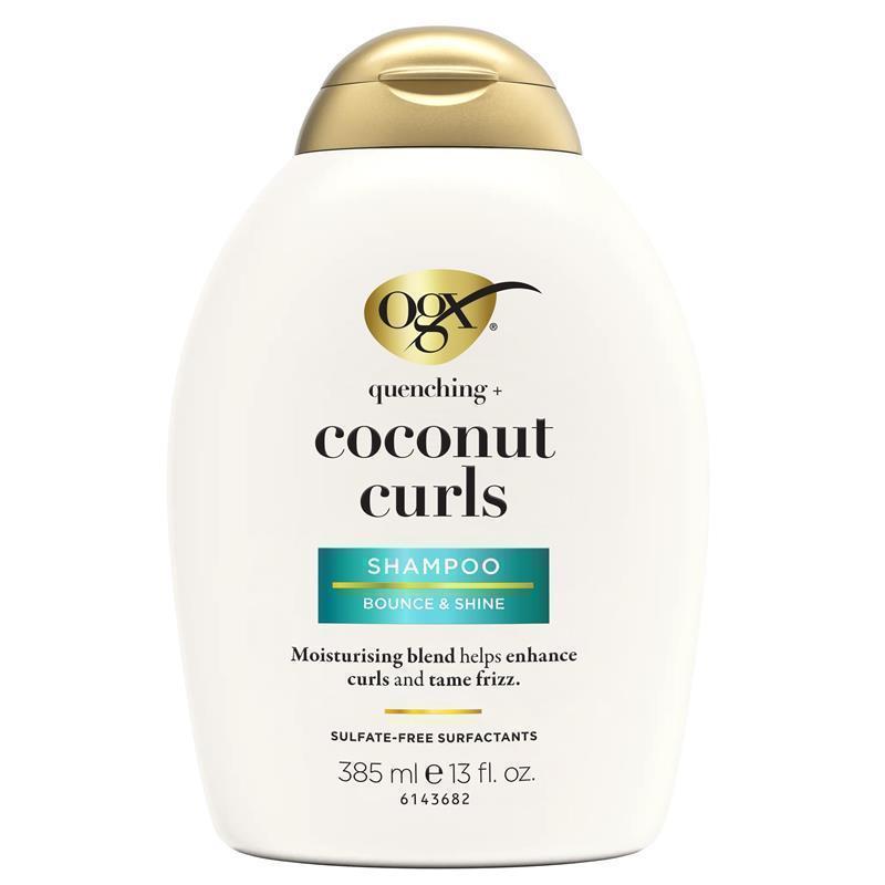 OGX Quenching + Coconut Curls Shampoo 385ml for Bounce & Shine