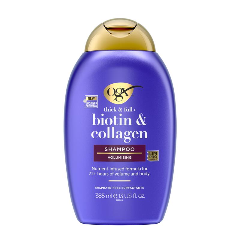 OGX Thick & Full Biotin & Collagen Shampoo, 385ml, Volumising