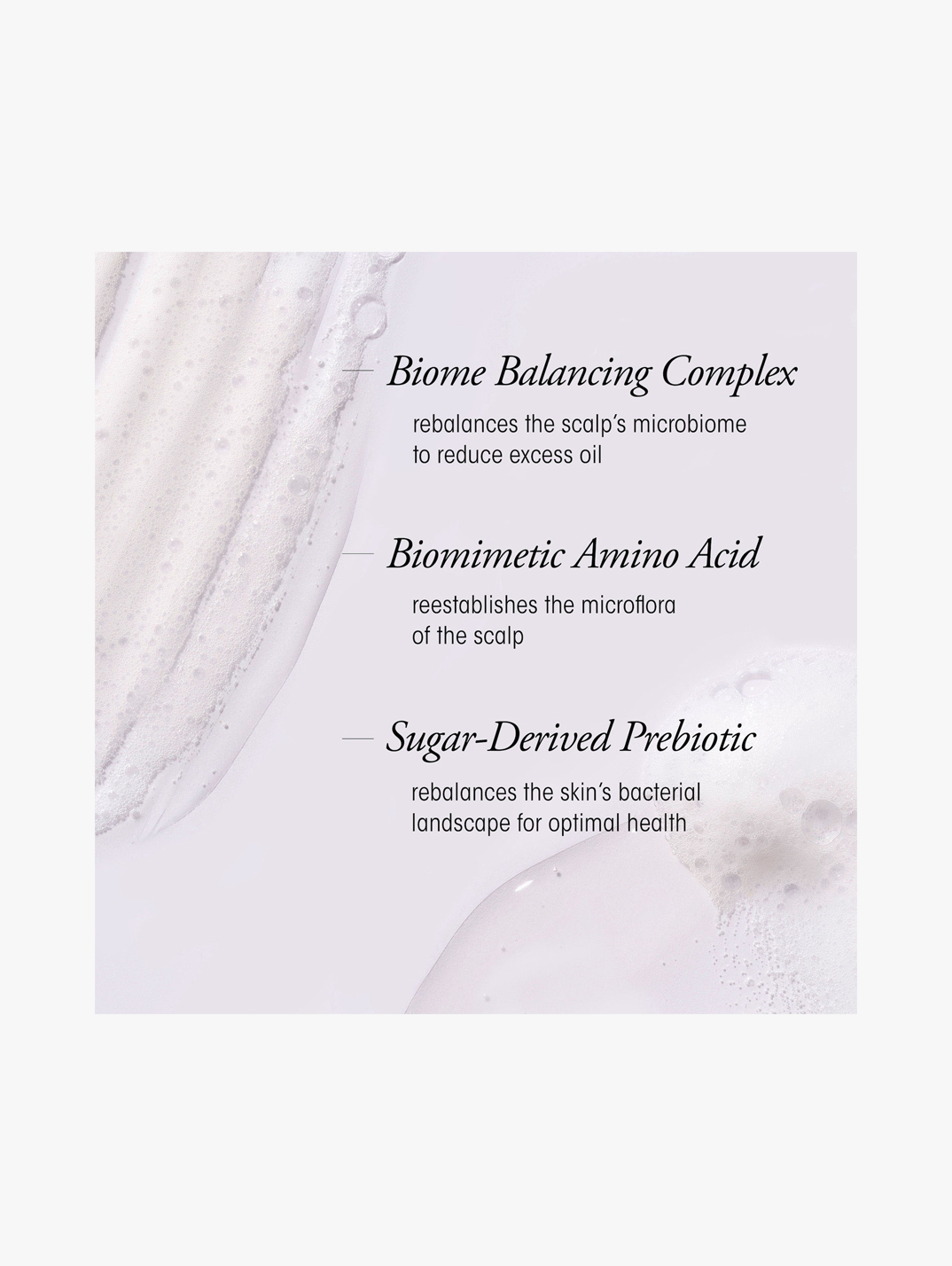 Oribe Serene Scalp Oil Control Shampoo 250mL for Oily Scalp - Ingredients Label