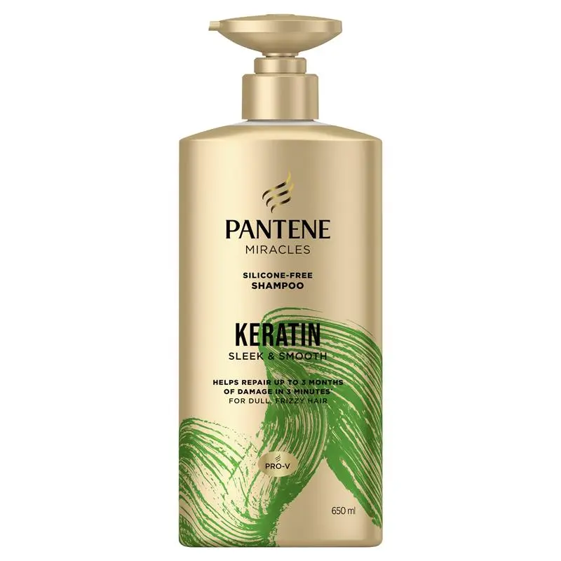 Pantene Miracles Keratin Sleek & Smooth Shampoo 650ml