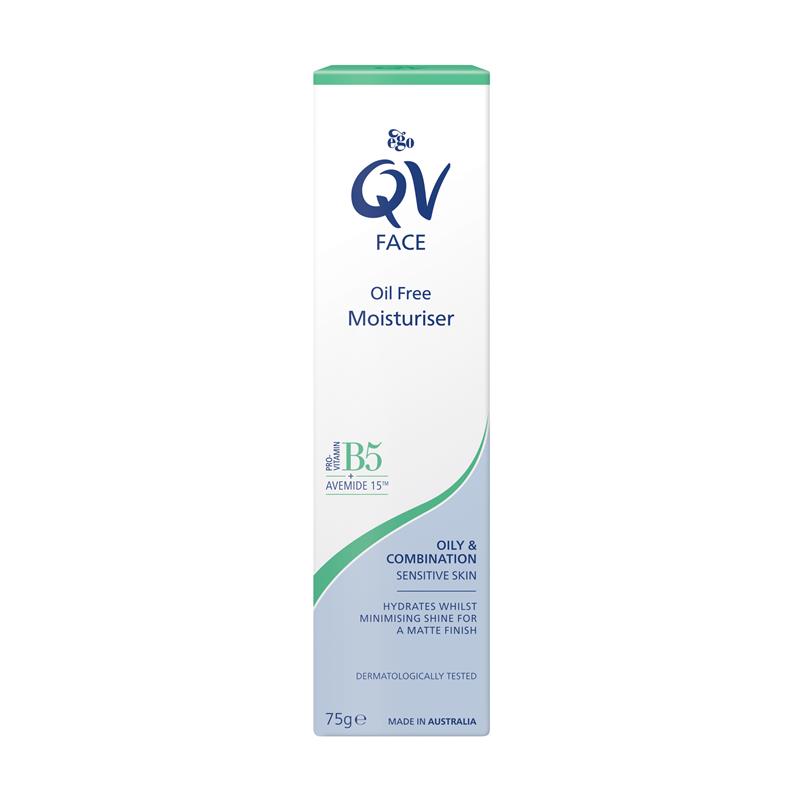 QV Face Oil Free Moisturiser 75ge Hydrates & Minimises Shine for Matte Finish