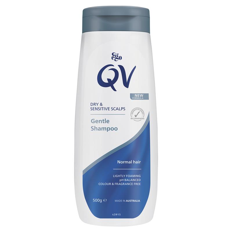 QV Gentle Shampoo 500g for Dry & Sensitive Scalps, Normal Hair