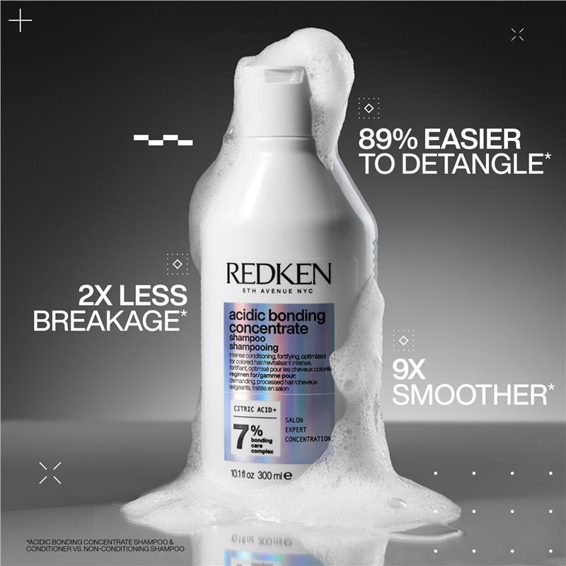 REDKEN Acidic Bonding Concentrate Shampoo 300ml for Stronger Hair - Ingredients Label