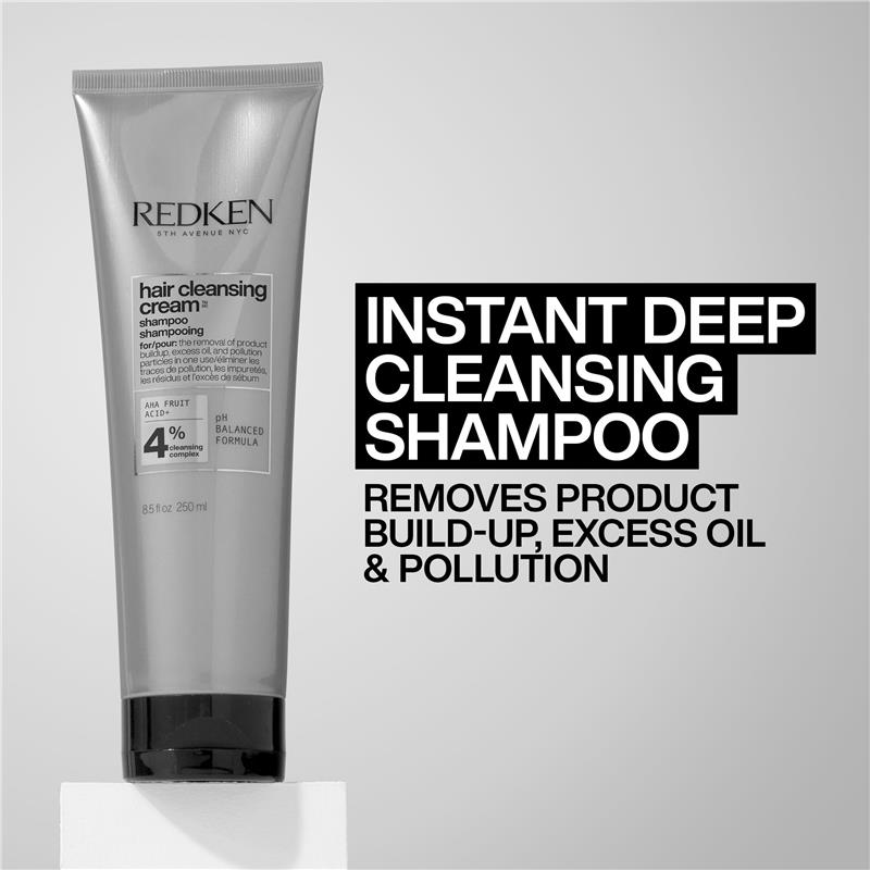 Redken Hair Cleansing Cream Shampoo 250ml for Buildup & Oil Removal - Ingredients Label