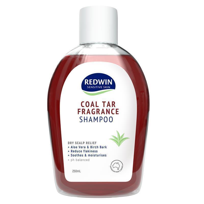 Redwin Coal Tar Fragrance Shampoo 250mL for Dry Scalp Relief