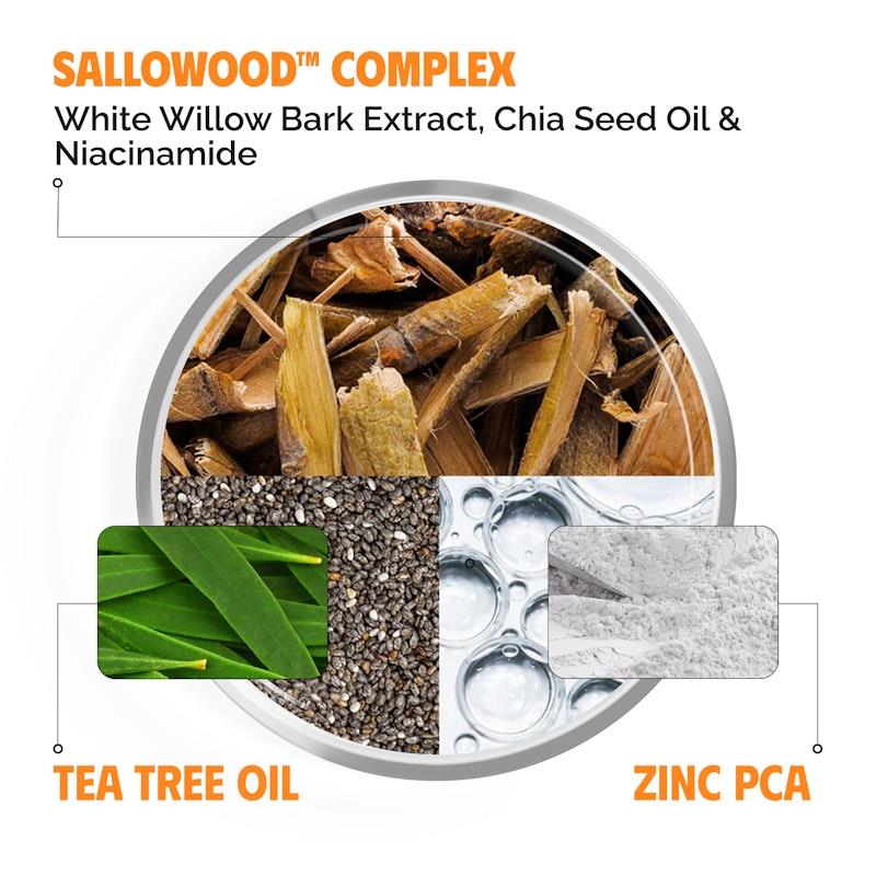 Salvarity Back to Basics Mattifying Moisturizer 40ml for Oily Skin - Ingredients Label