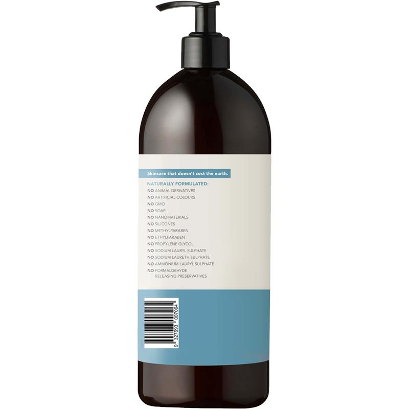 Sukin Hydrating Shampoo 1L Powered by Hyaluronic Acid for Dry Hair - Ingredients Label